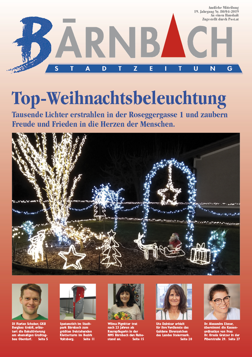 Baernbachzeitung 4 2019 Titelseite