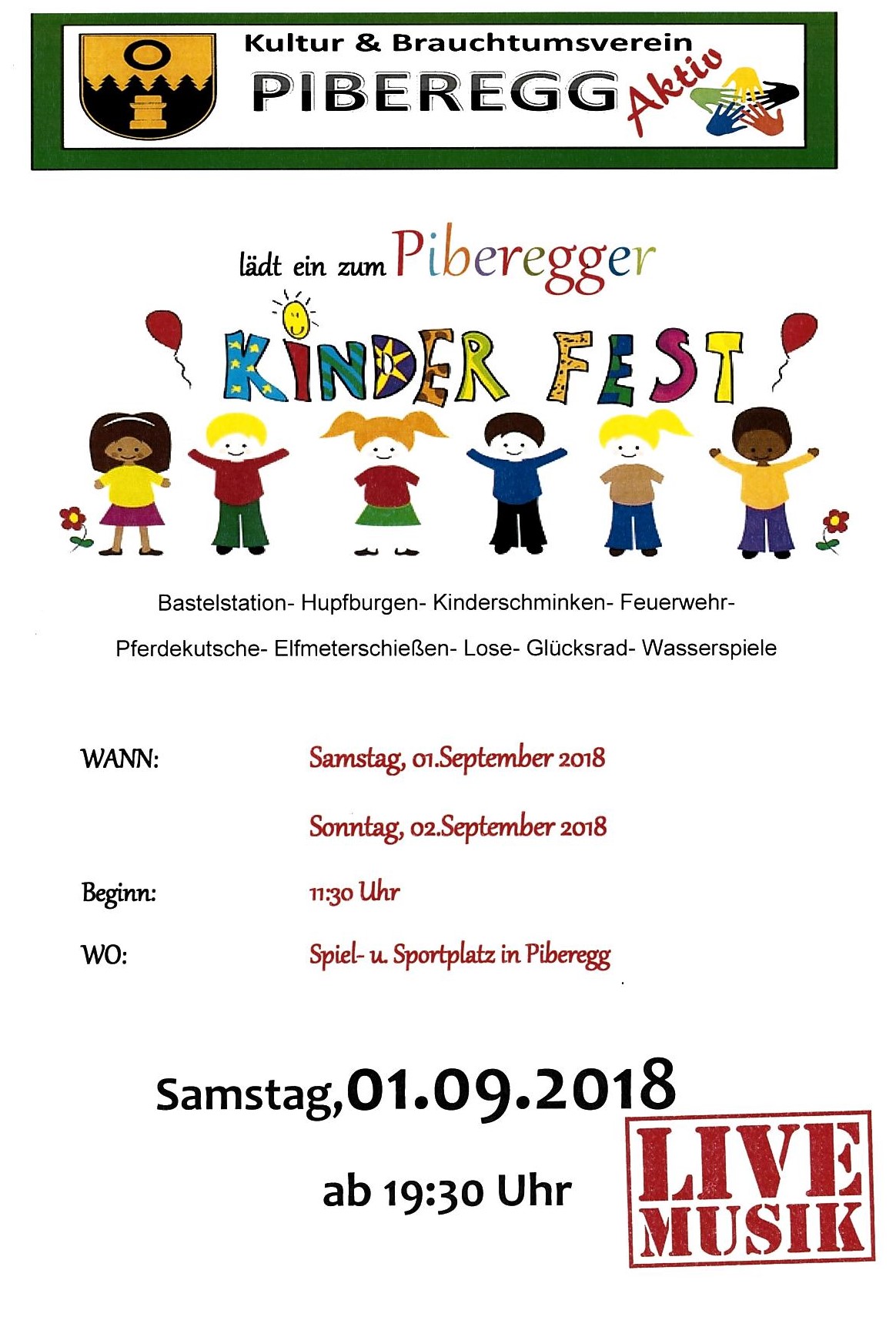 Piberegger Kinderfest 2018