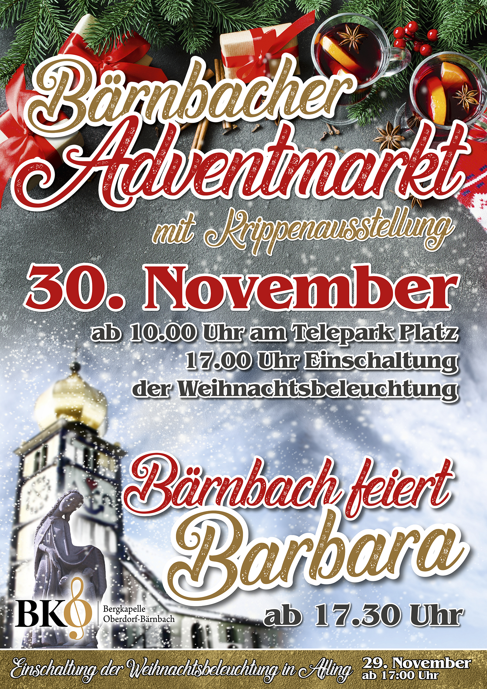 plakat adventmarkt Barbara 2019