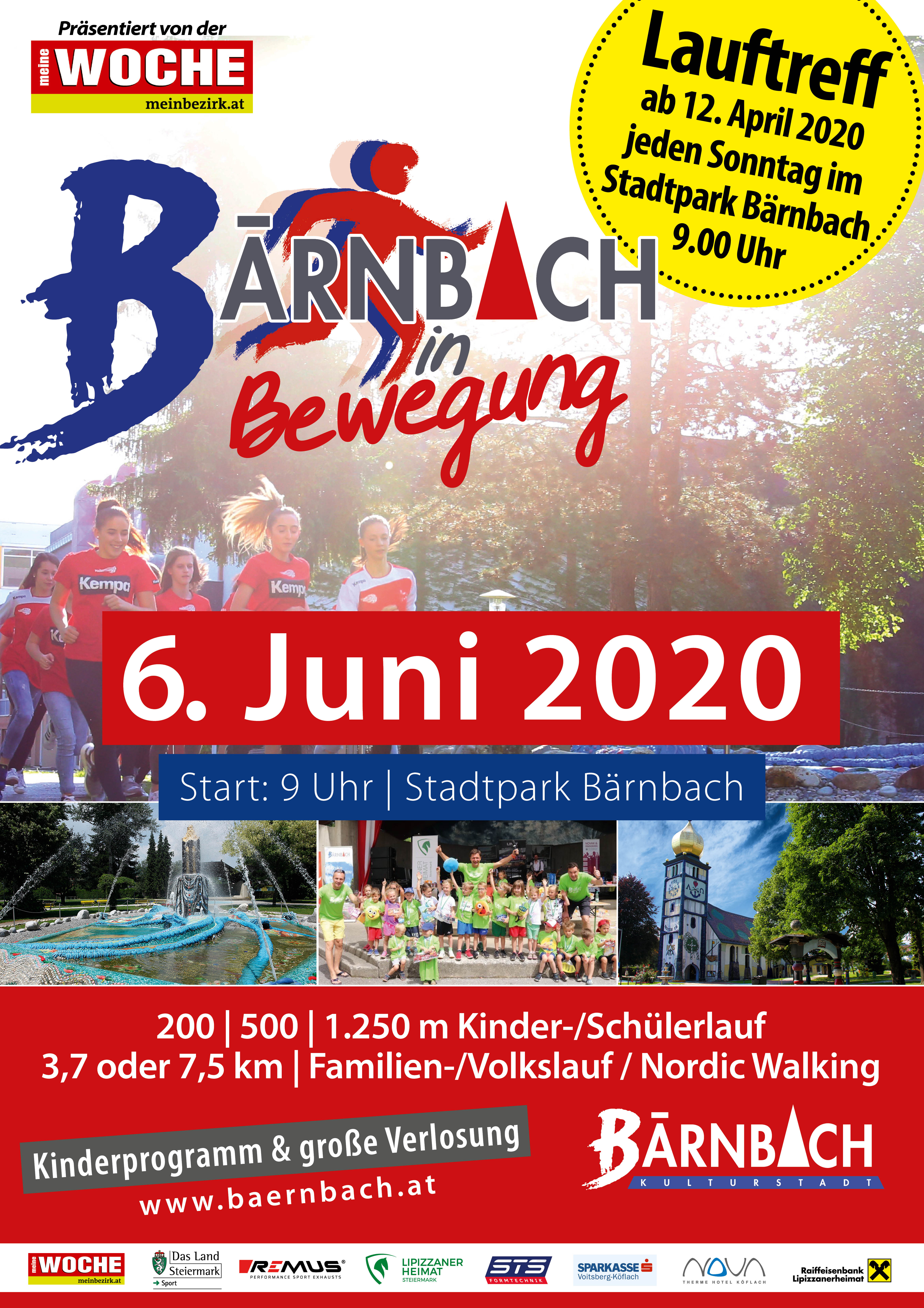 plakat bärnbach in bewegung 2020